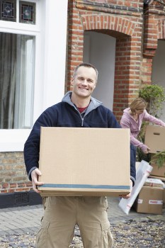 Removal team planning a move in a Wandsworth street