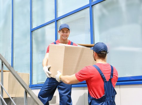 Commercial moving team planning an office relocation in Wandsworth