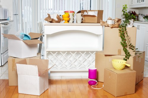 Packing and organizing office items before a relocation in Wandsworth