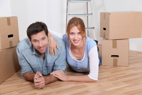 Moving day checklist and packed boxes ready for a Wandsworth home move