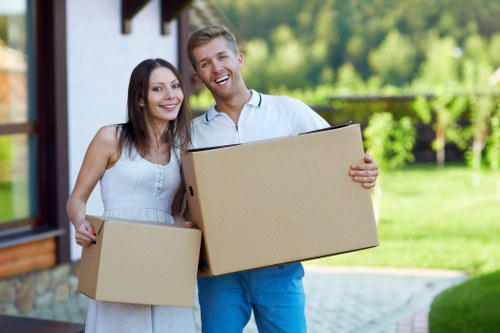 Family house contents prepared for a cubic-yard removals estimate