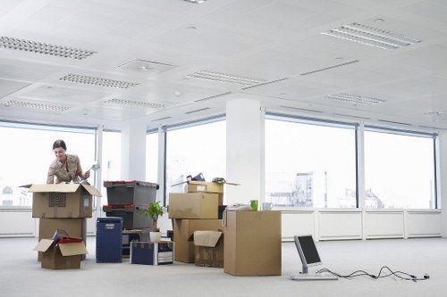 Preparation checklist and packed boxes for a local move in Wandsworth